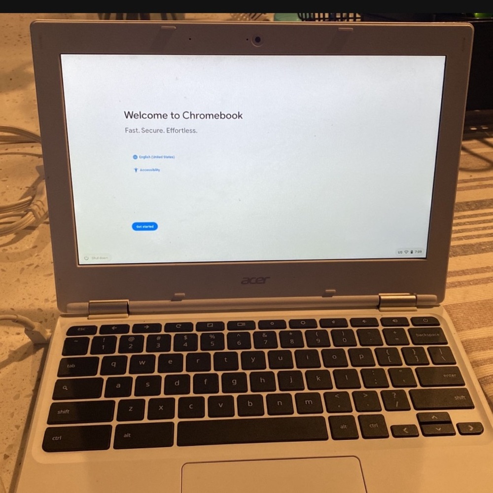 White chrome-book